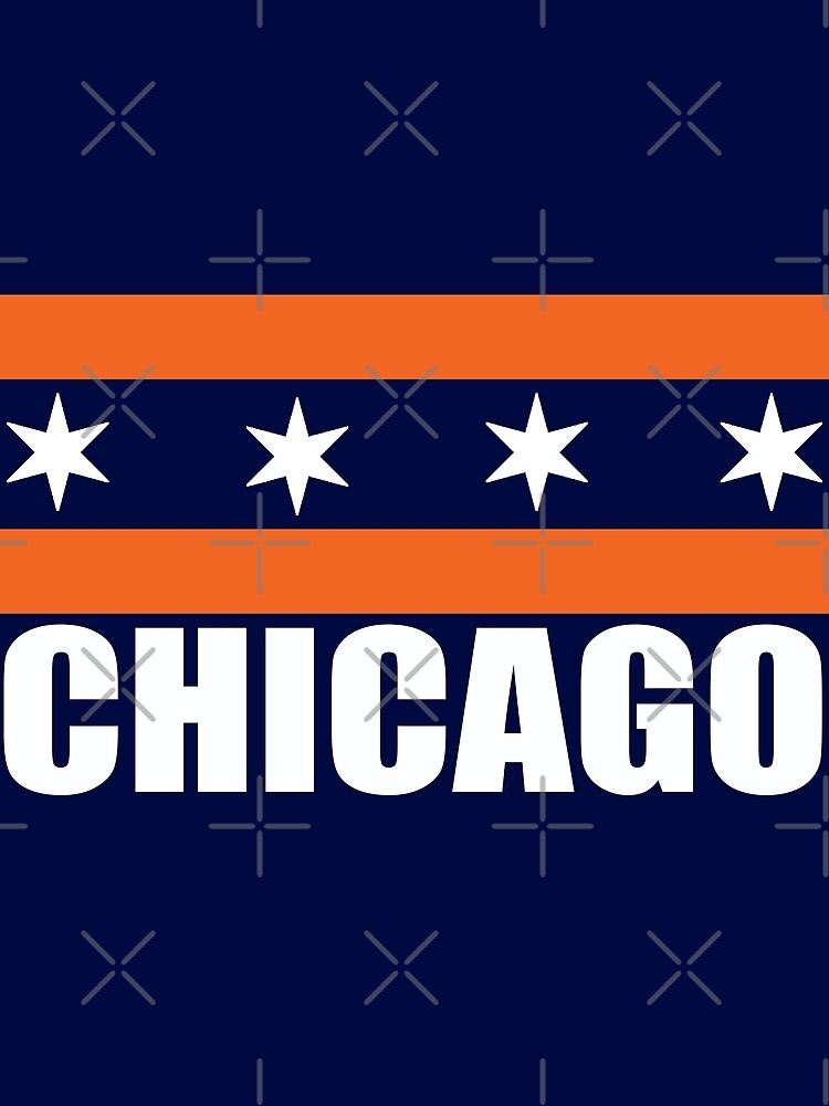 Chicago Flag design - Bears colors Poster for Sale by BearDownDesigns