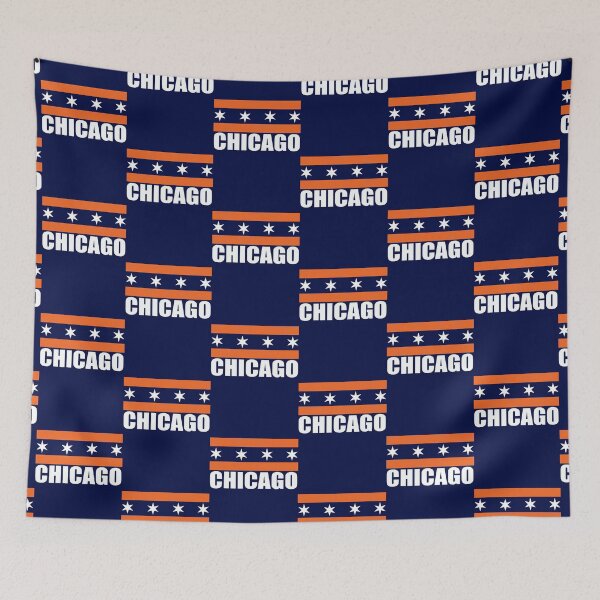 Item preview, Chicago Flag design - Bears colors - Orange and White designed and sold by BearDownDesigns.