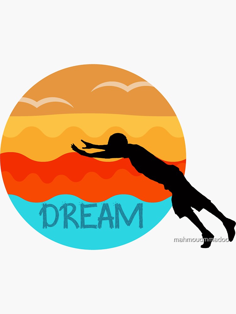 dream a little dream of me Sticker for Sale by yasminfreeman