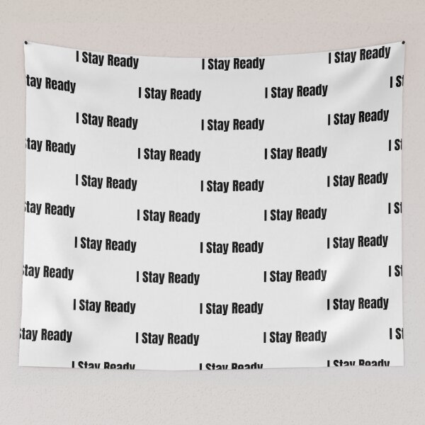 Item preview, I Stay Ready bold letter font  designed and sold by billionairebrnd.