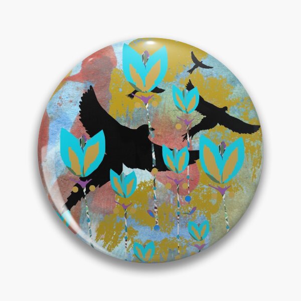 Item preview, Watercolor, black bird sky designed and sold by ZjalDesign.
