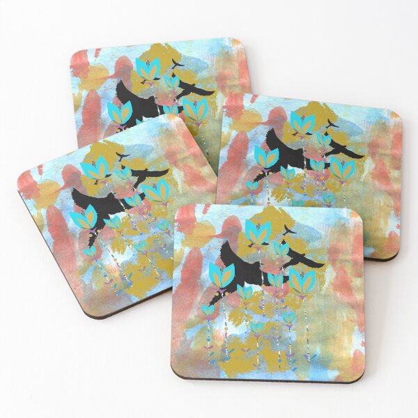 Item preview, Watercolor, black bird sky designed and sold by ZjalDesign.