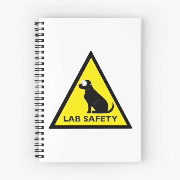 Item preview, Lab Safety Sign Black Labrador Retriever  designed and sold by gracecotton99.