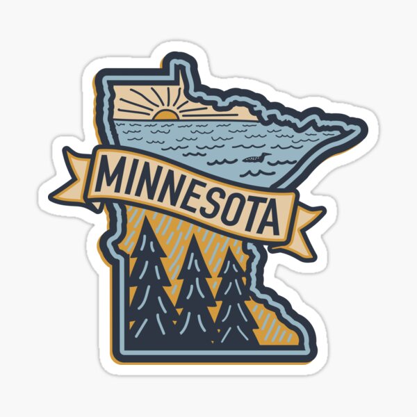 Item preview, MINNESOTA - Trees and Loon designed and sold by Waconia Design Co..