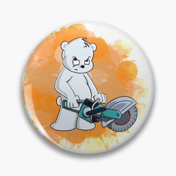 Item preview, Polar Bear with a Power Cutter Twisted Spirit Animals designed and sold by DangerBearInd.