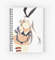Anime-Häschen-Mädchen Spiralblock