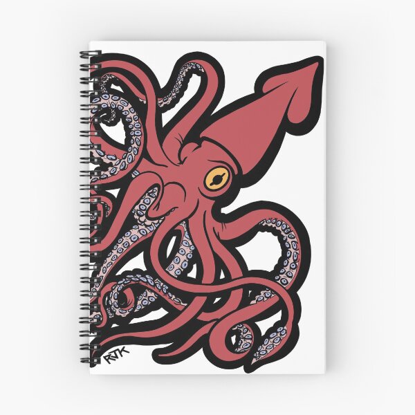 Item preview, Red Giant Squid Architeuthis flat color designed and sold by RJKpoyp.