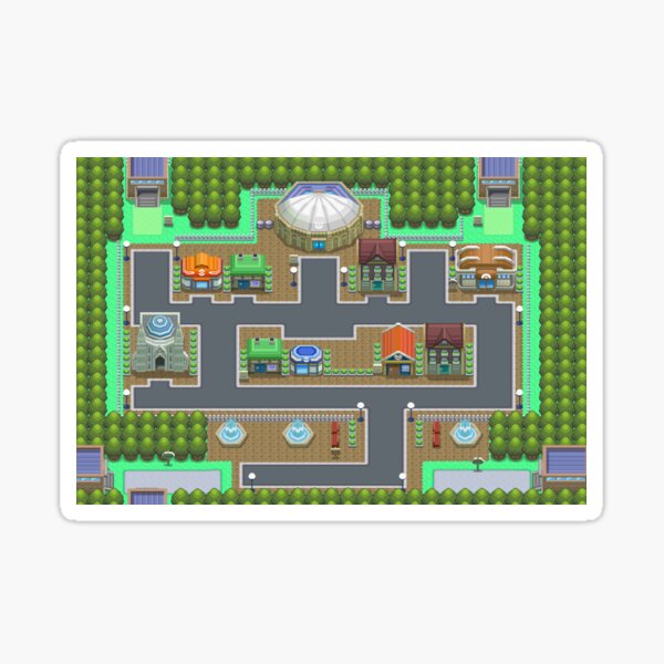 Item preview, Hearthome City Map designed and sold by Biochao.