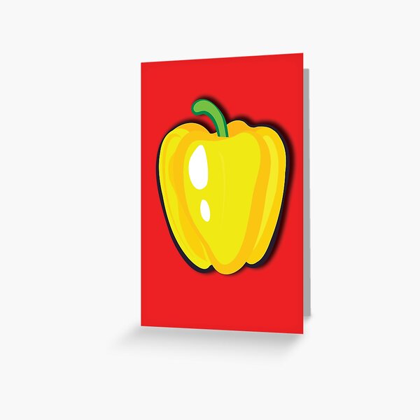 Yellow pepper Greeting Card