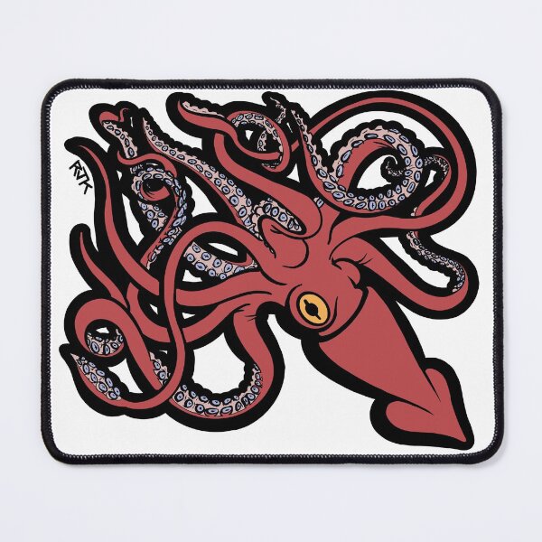 Item preview, Red Giant Squid Architeuthis flat color designed and sold by RJKpoyp.