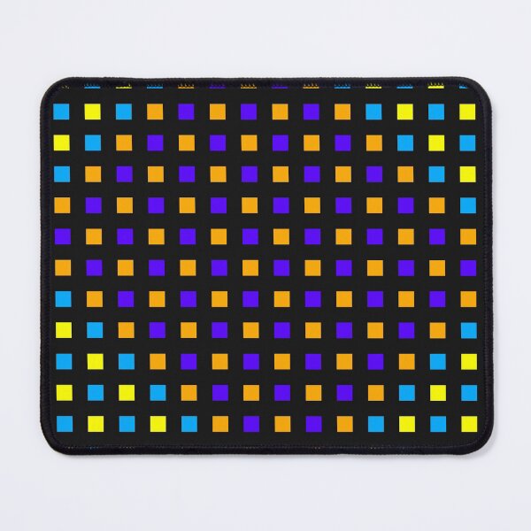 Deep Orbit Checkers Mouse Pad