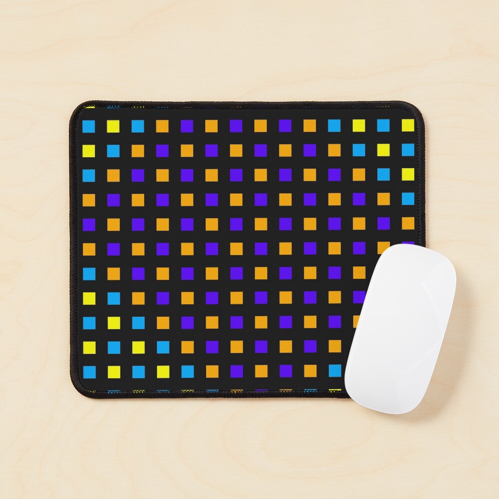 Deep Orbit Checkers Mouse Pad