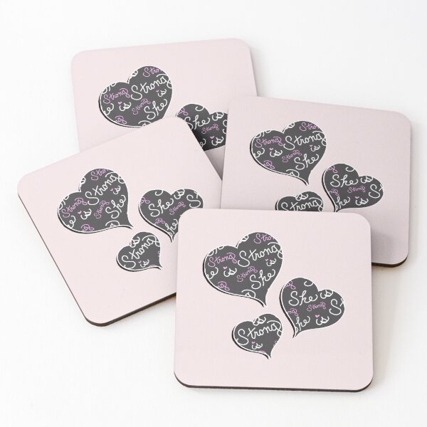 Item preview, Inspirational Quote She Is Strong Breast Cancer Awareness Show Support designed and sold by tamdevo1.