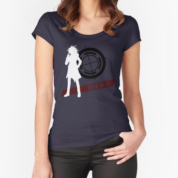 Nagito Komaeda Silhouette Fitted Scoop T-Shirt