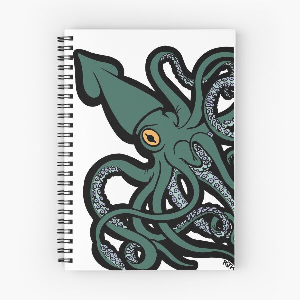 Item preview, Green Giant Squid Architeuthis flat color designed and sold by RJKpoyp.