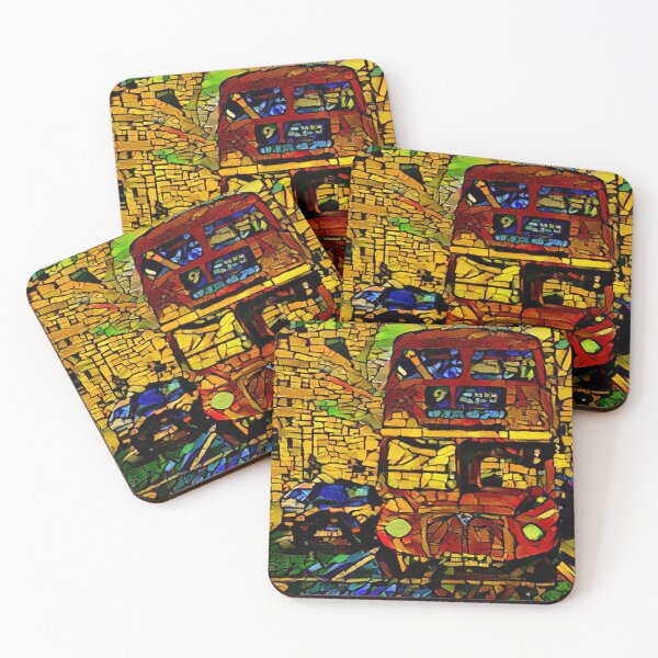 Item preview, London Red Bus Mosaic Style  designed and sold by Haloproductions.