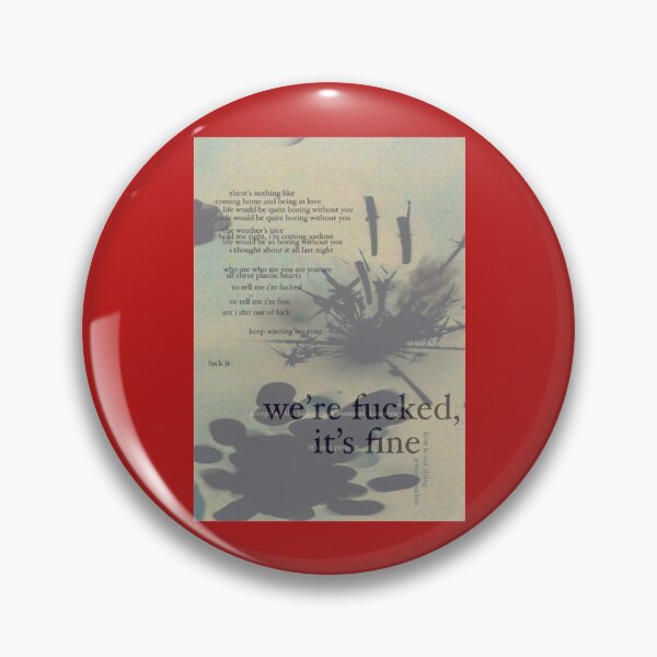 Item preview, were fucked, its fine - love is not dying jeremy zucker typographic   designed and sold by GiftforallShop.