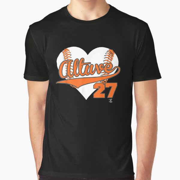  Jose Altuve Baseball Heart T-Shirt - Apparel T-Shirt : Sports &  Outdoors