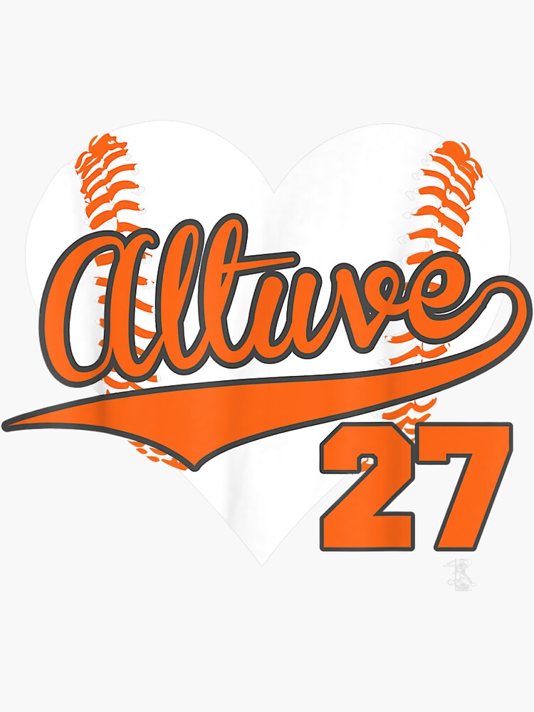 Jose Altuve Baseball Heart T-Shirt - Apparel | Sticker