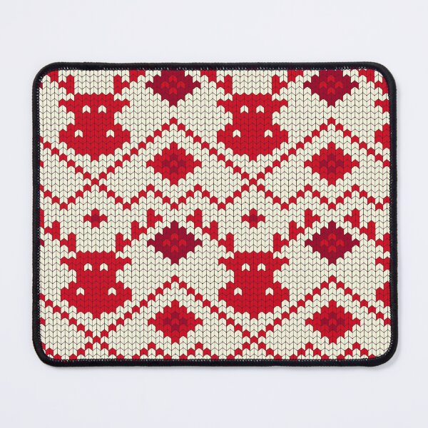Item preview, Christmas Reindeer Knitted Seamless Pattern designed and sold by tronictees.