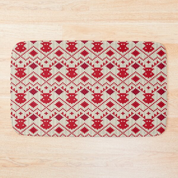 Item preview, Christmas Reindeer Knitted Seamless Pattern designed and sold by tronictees.