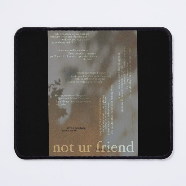 Item preview, not ur friend - love is not dying jeremy zucker typographic   designed and sold by GiftforallShop.