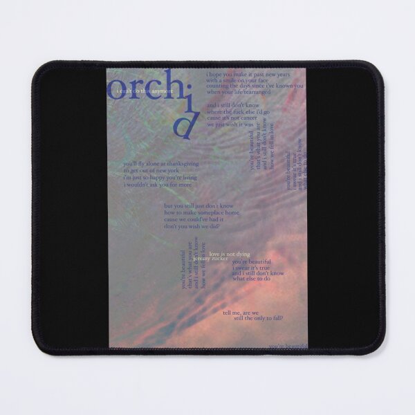 Item preview, orchid - love is not dying jeremy zucker typographic   designed and sold by GiftforallShop.