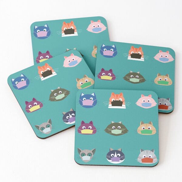 Item preview, Cats wearing masks designed and sold by RGB-Ginger.