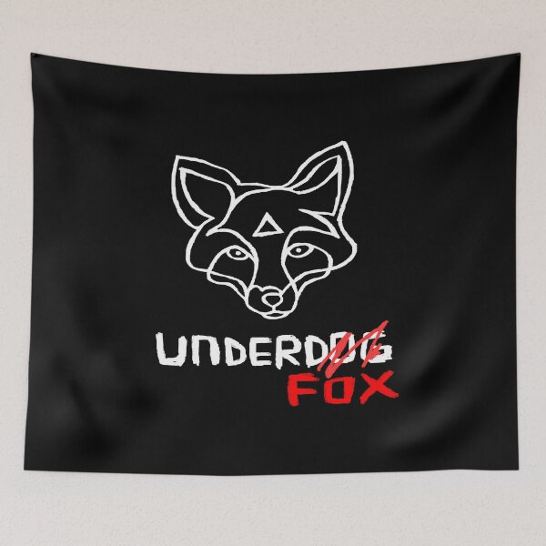 Item preview, Fox Humor, Underfox Vs Underdog, Funny Fox Joke designed and sold by badlydrawnbabe.