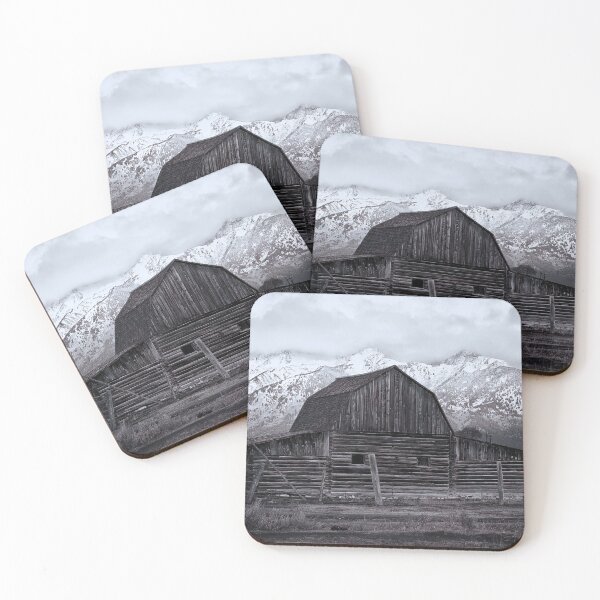 Item preview, Sunrise at Moulton Barn in Black and White designed and sold by Brian Kerls Photography.