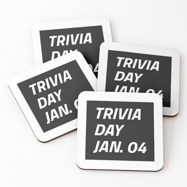 Item preview, TRIVIA DAY JANUARY 4TH SHIRT STICKER GIFT IDEA designed and sold by BestCoolStuff.