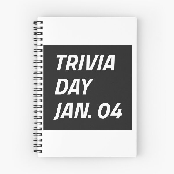 Item preview, TRIVIA DAY JANUARY 4TH SHIRT STICKER GIFT IDEA designed and sold by BestCoolStuff.