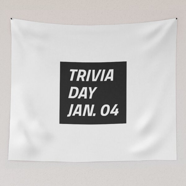 Item preview, TRIVIA DAY JANUARY 4TH SHIRT STICKER GIFT IDEA designed and sold by BestCoolStuff.