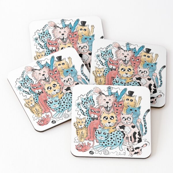 Item preview, The cat gang designed and sold by courbebleue.