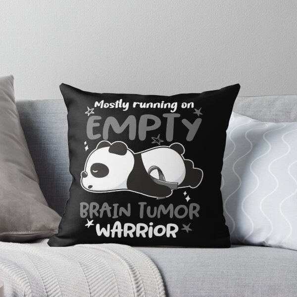 Item preview, Brain Tumor Awareness Mostly Running On Empty Brain Tumor Warrior designed and sold by GennieShop.