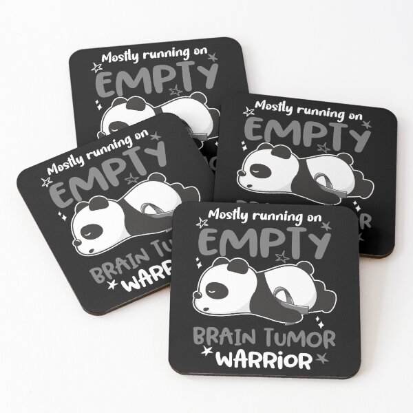 Item preview, Brain Tumor Awareness Mostly Running On Empty Brain Tumor Warrior designed and sold by GennieShop.