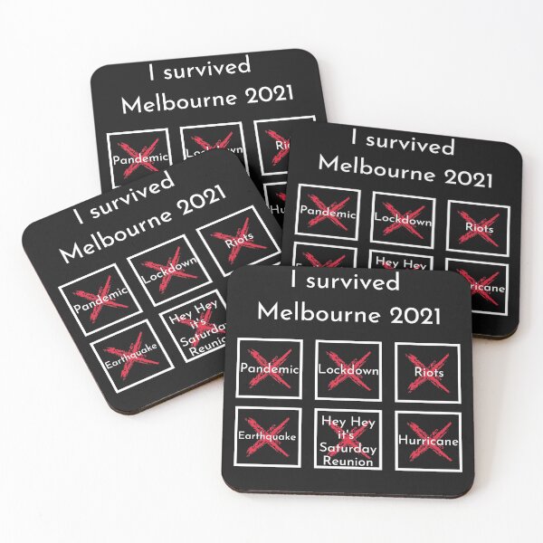 Item preview, I survived Melbourne 2021 designed and sold by DestinationAU.