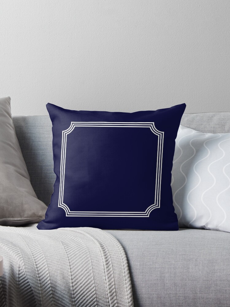 Small shops navy blue cushions