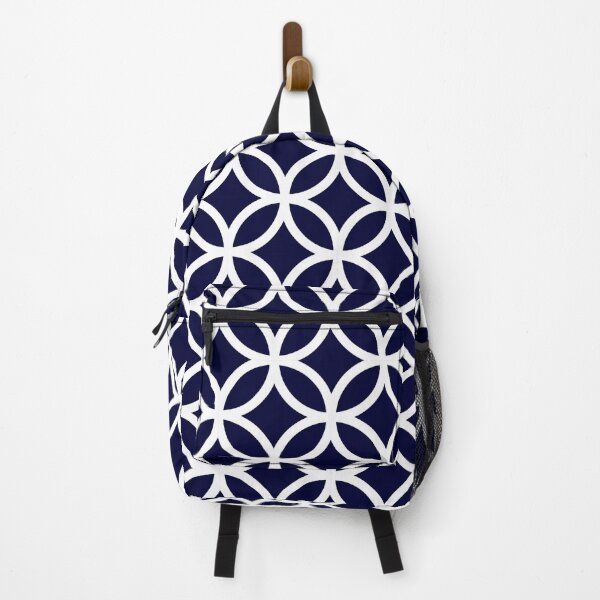 Item preview, Navy Blue Circle Pattern designed and sold by rewstudio.