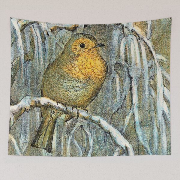 Item preview, Bird on a snowy branch designed and sold by SEEMUELLER.