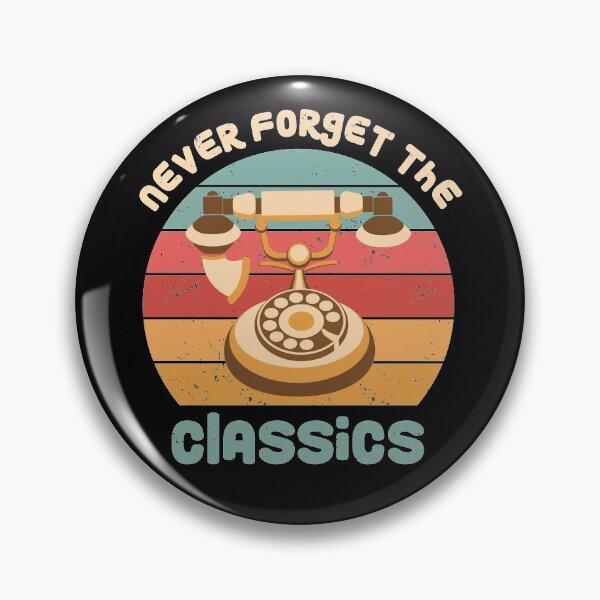 Item preview, Never Forget The Classics Telephone Retro designed and sold by GravitiTees.