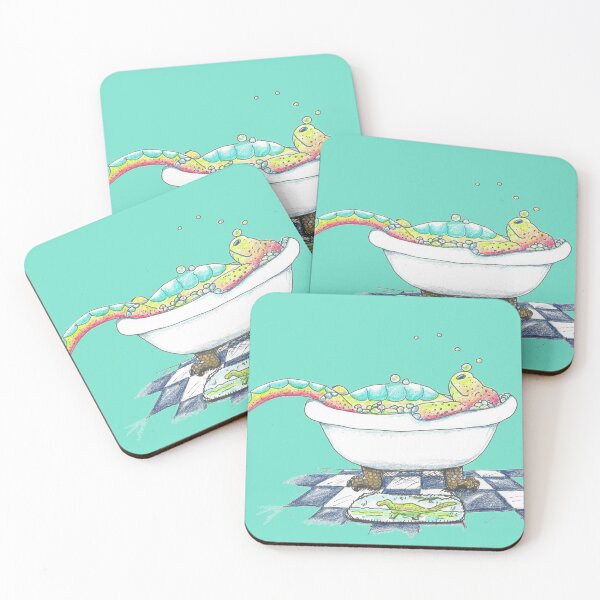 Item preview, Dino in the Tub Drawing designed and sold by Art by Kirsten Sneath.