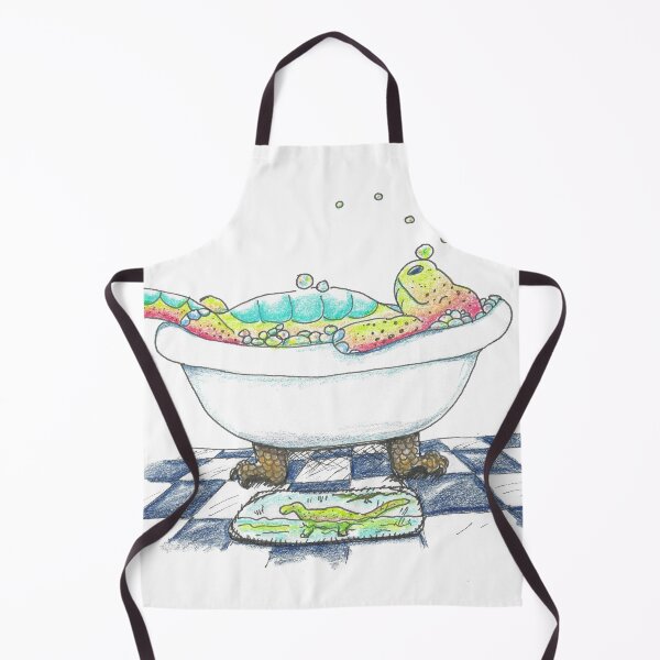 Item preview, Dino in the Tub Drawing designed and sold by Art by Kirsten Sneath.