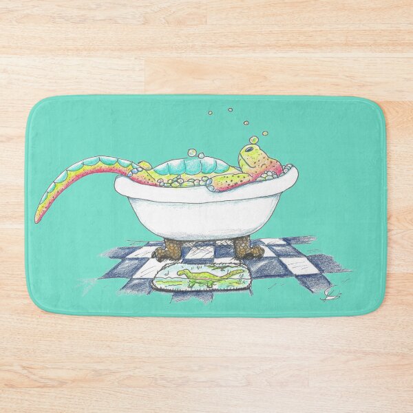 Item preview, Dino in the Tub Drawing designed and sold by Art by Kirsten Sneath.