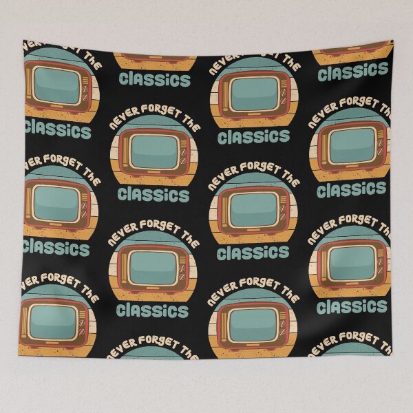 Item preview, Never Forget The Classics Television Retro designed and sold by GravitiTees.