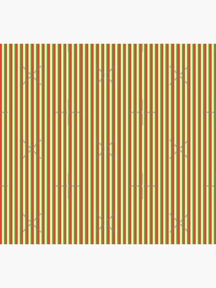 Red green yellow stripe vertical pattern | Socks