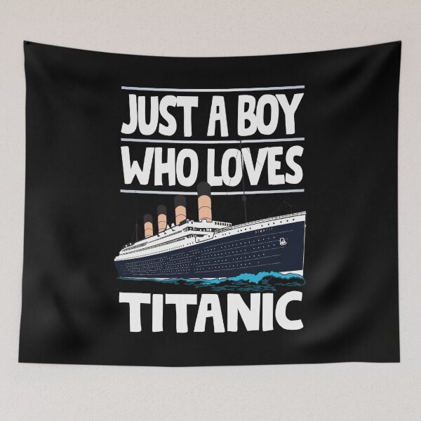 Item preview, Just A Boy Who Loves Titanic - Titanic Ship Lover Boys Kids Gift designed and sold by Tee Revolution.