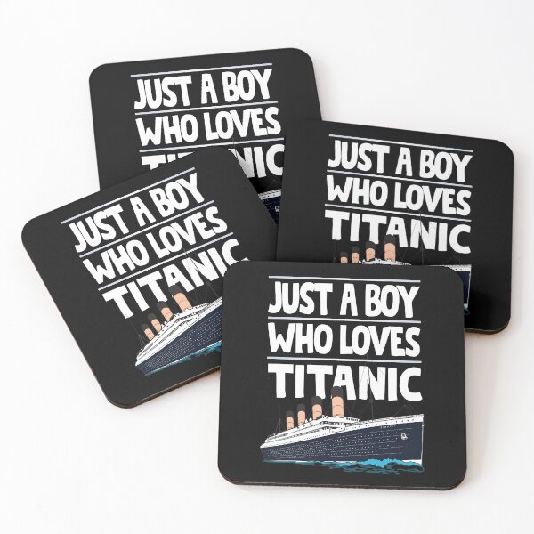 Item preview, Just A Boy Who Loves Titanic Titanic Ship Gift for Boys Kids designed and sold by Tee Revolution.