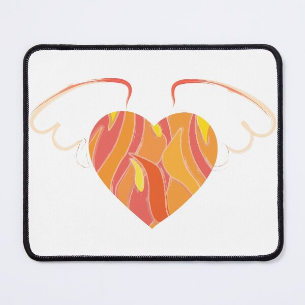Item preview, Winged Heart Colorful Life aesthetic hearts love orange designed and sold by Ezop.