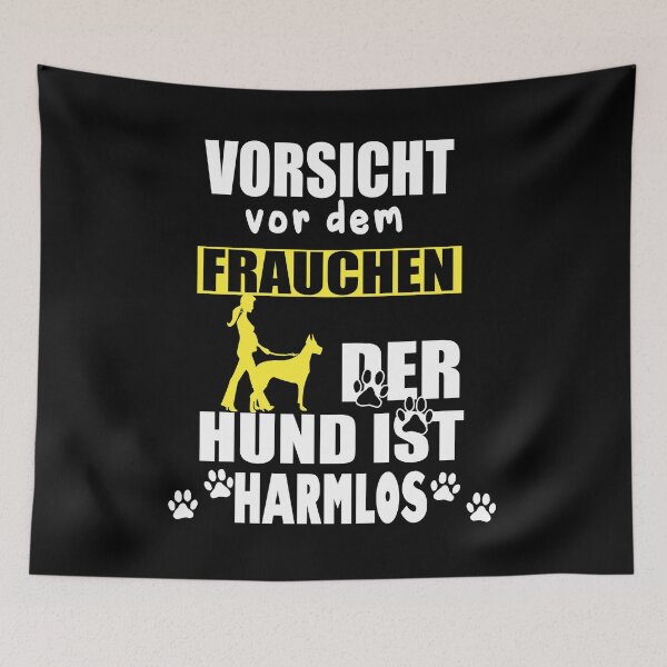 Item preview, Damen Vorsicht vor dem Frauchen der Hund ist harmlos  designed and sold by ilias13.